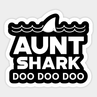 Aunt Shark Doo Doo Doo Sticker